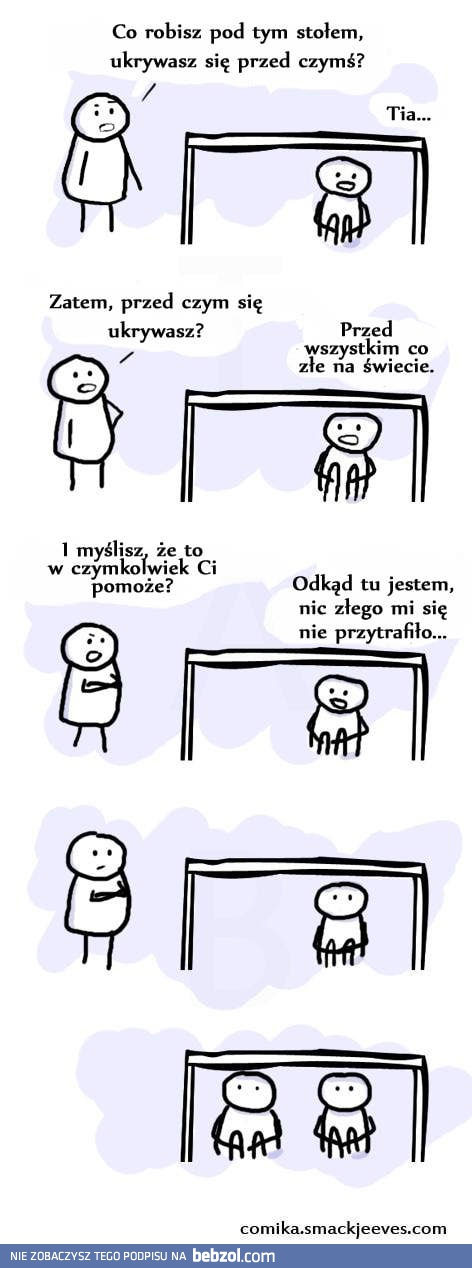 Ukrywanie się przed problemami