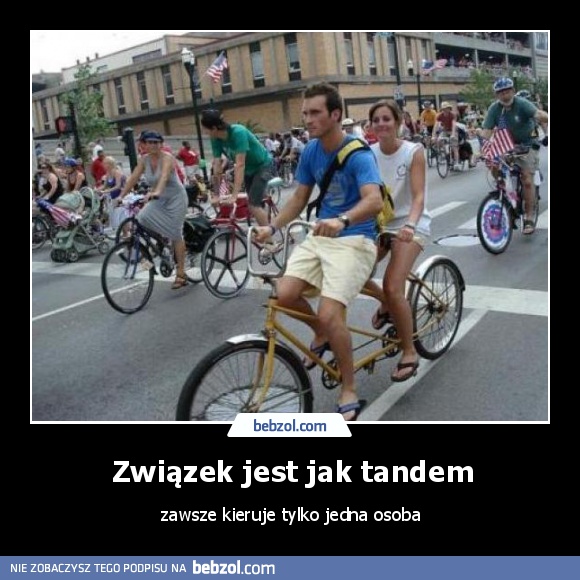 Związek jest jak tandem