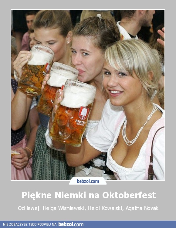 Piękne Niemki na Oktoberfest