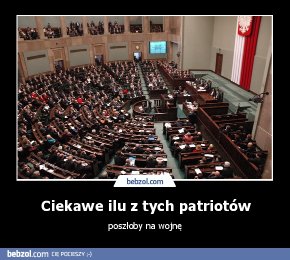 Ciekawe ilu z tych patriotów