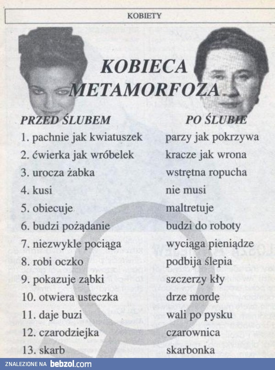 Kobieca metamorfoza