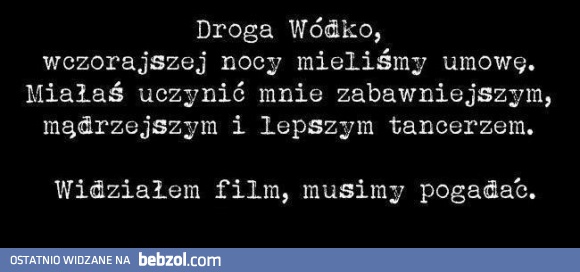 Droga wódko!