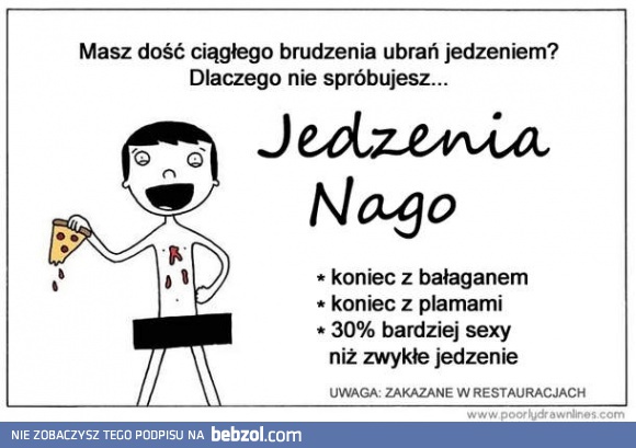 Jedzenie nago