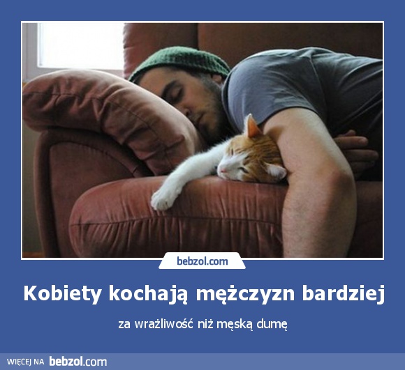 Kobiety kochają mężczyzn bardziej