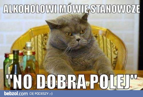 Alkoholowi mówię stanowcze...