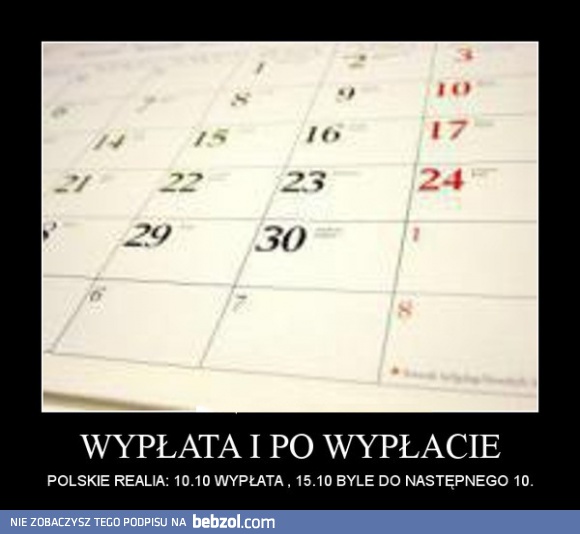 Wypłata i po wypłacie...