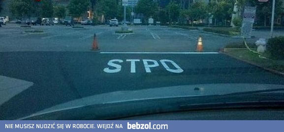 STPO! Bo będztie mandta!