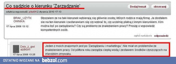 Zarządzanie - przyszłościowy kierunek!