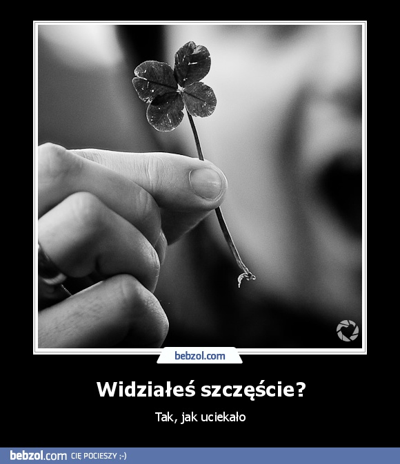 Widziałeś szczęście?