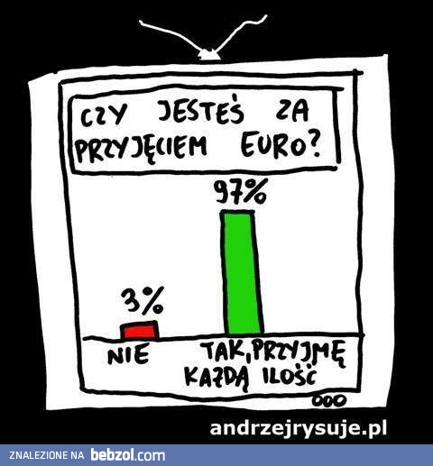 Czy jesteś za przyjęciem euro?