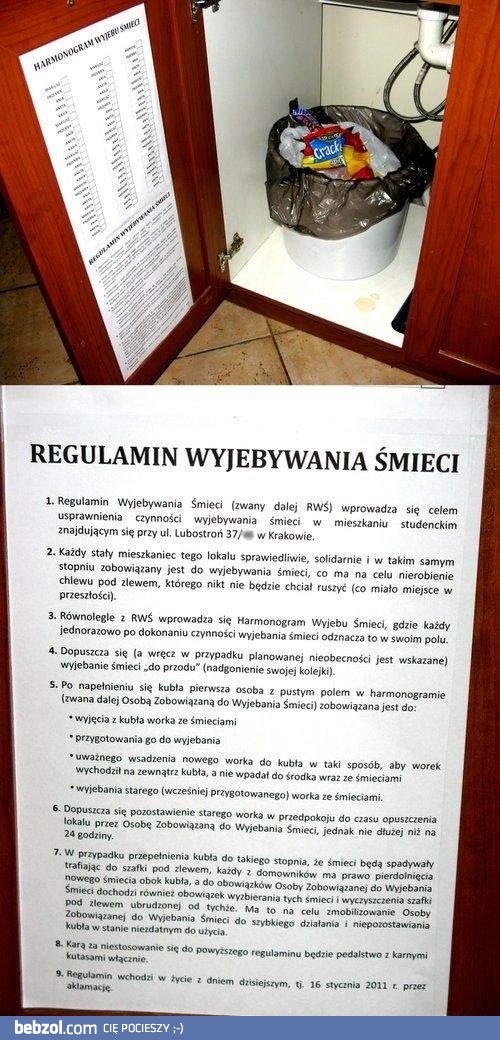 Regulamin wy... śmieci