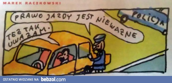 Prawo jazdy jest nieważne