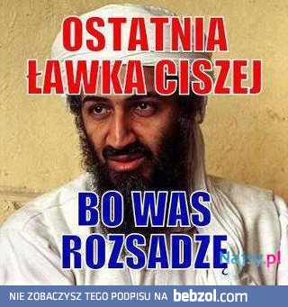 Ostatnia ławka ciszej