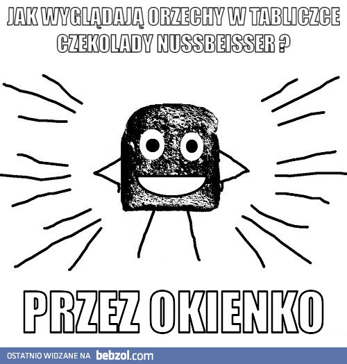 Jak wyglądają orzechy w tabliczce czekolady?