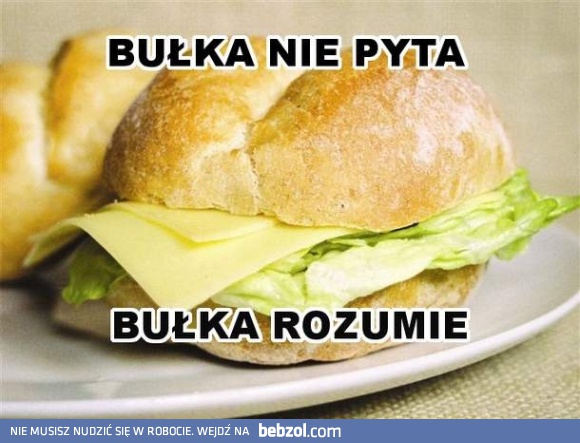 Bułka nie pyta, bułka rozumie