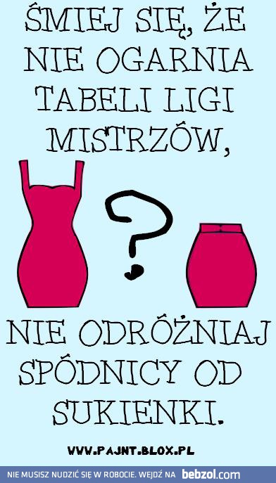 Śmiej się, że nie ogarnia tabeli Ligi Mistrzów...