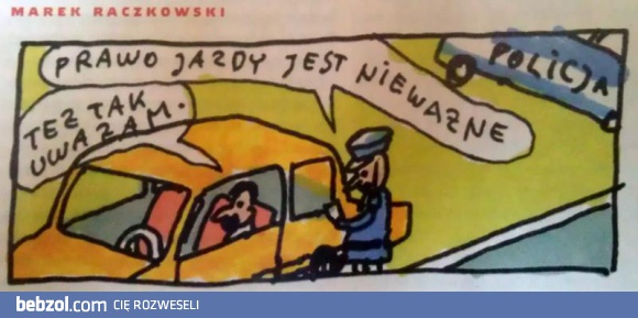 Prawo jazdy jest nieważne