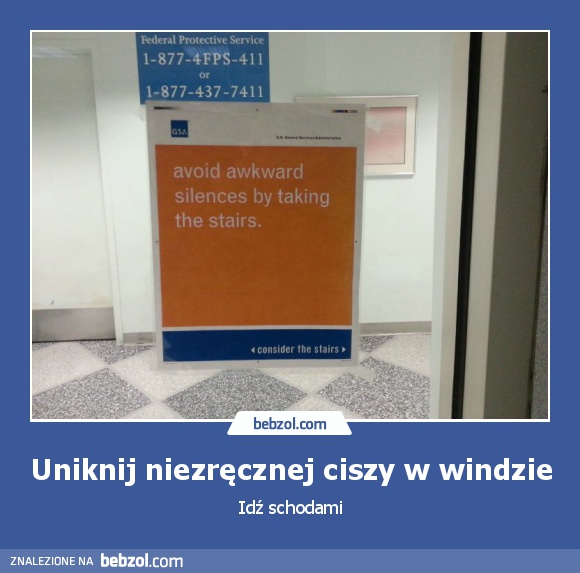 Uniknij niezręcznej ciszy w windzie