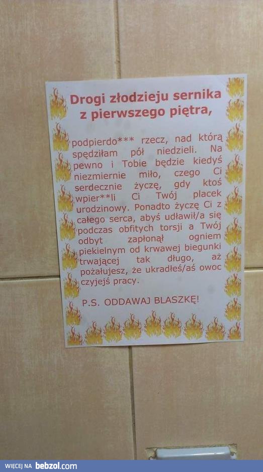 Apel do złodzieja