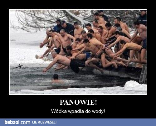 Wódka wpadła do wody!