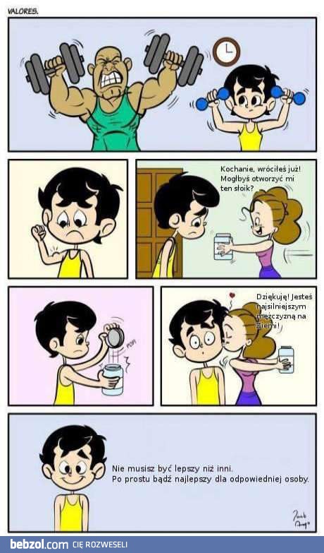 Nie musisz być lepszy niż inni