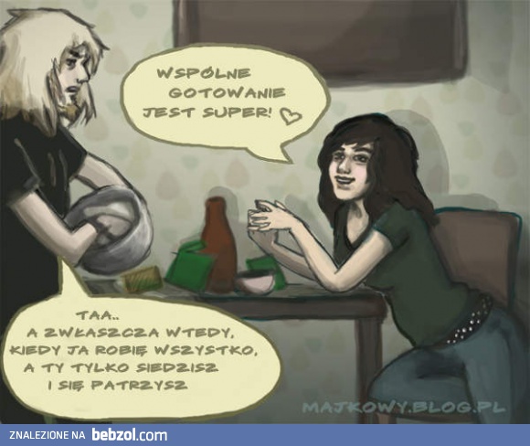 Wspólne gotowanie jest super