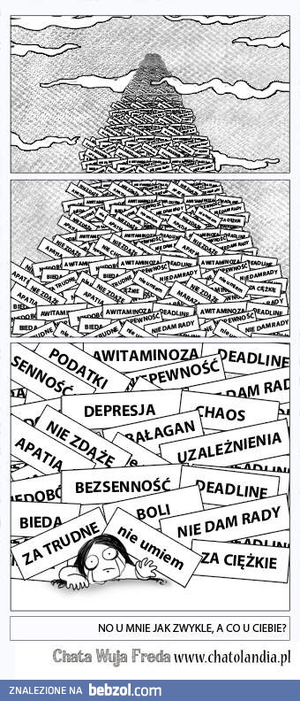 U mnie jak zwykle, a u ciebie?