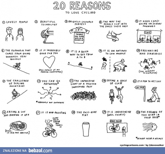 20 powodów by pokochać rower