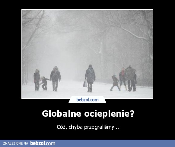 Globalne ocieplenie?