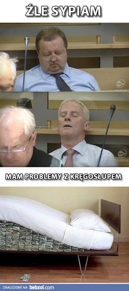 Źle sypiam i mam problemy z kręgosłupem