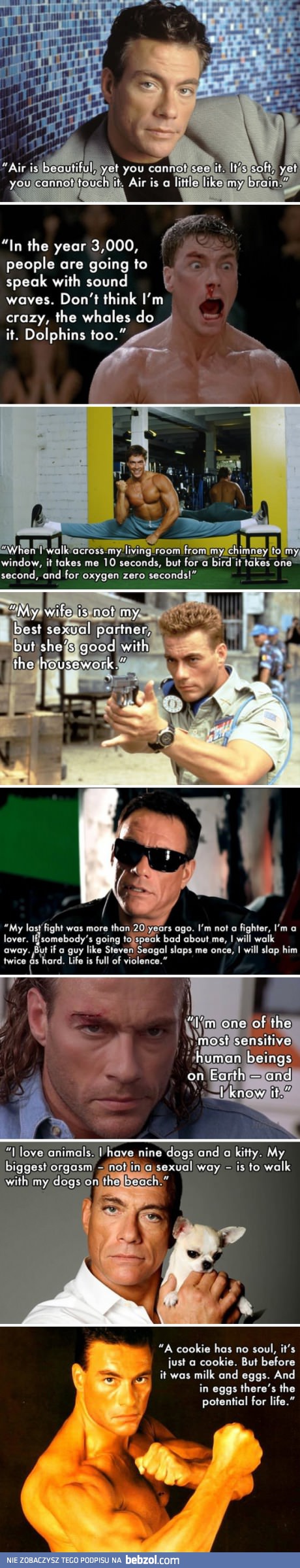 Mądrości życiowe Jean-Claude Van Damme'a