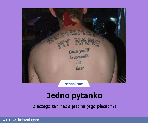 Jedno pytanko