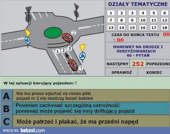 Co powinien zrobić kierowca?