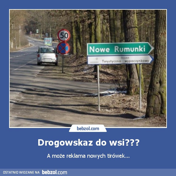 Drogowskaz do wsi???