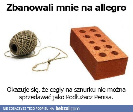 Zbanowali mnie na Allegro