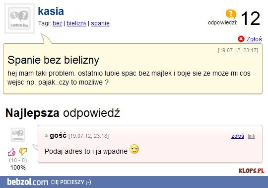 Spanie bez bielizny