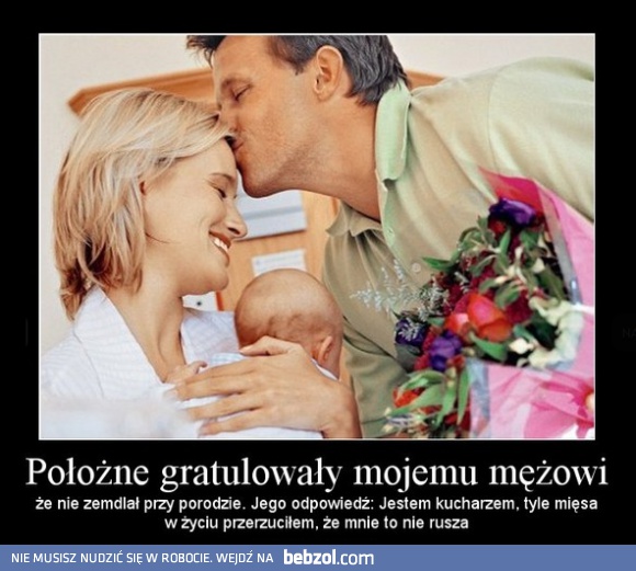 Mąż przy porodzie