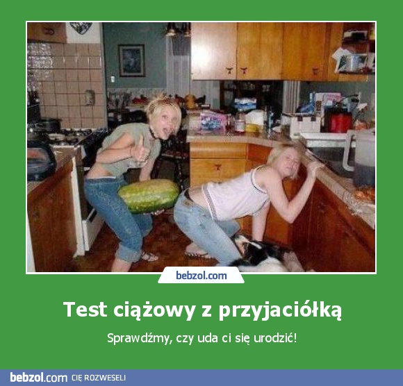 Test ciążowy z przyjaciółką