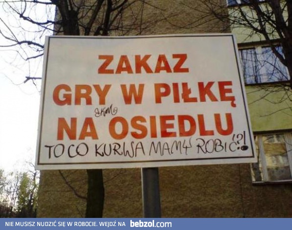 Zakaz gry w piłkę