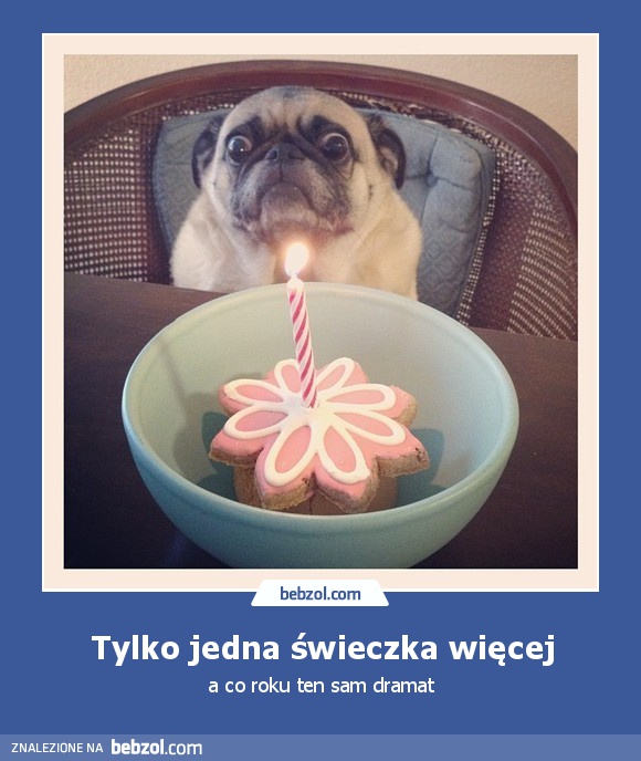 Tylko jedna świeczka więcej