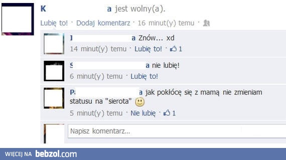 Status na Facebooku