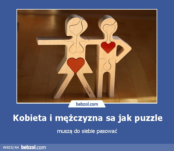 Kobieta i mężczyzna są jak puzzle