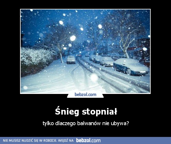 Śnieg stopniał