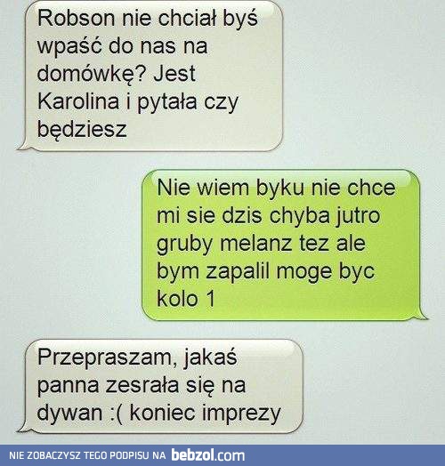 Koniec imprezy