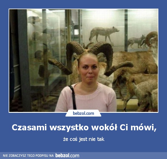 Czasami wszystko wokół Ci mówi,