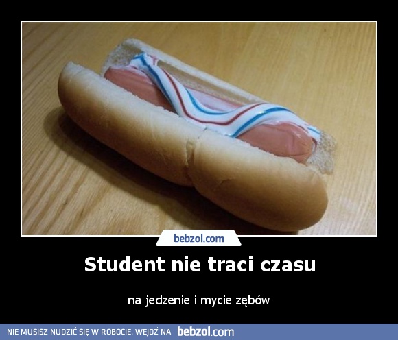 Student nie traci czasu