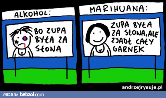 Alkohol vs marihuana