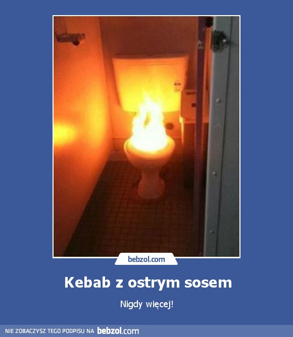 Kebab z ostrym sosem