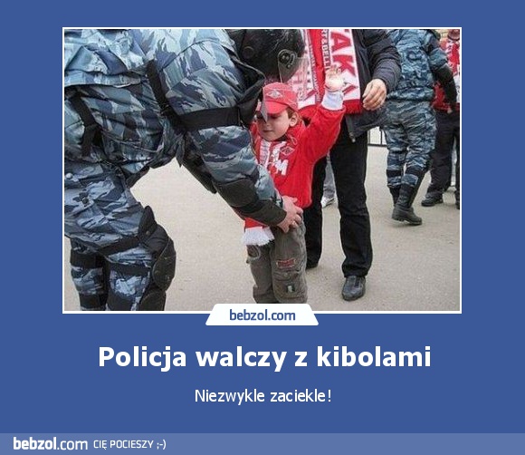 Policja walczy z kibolami