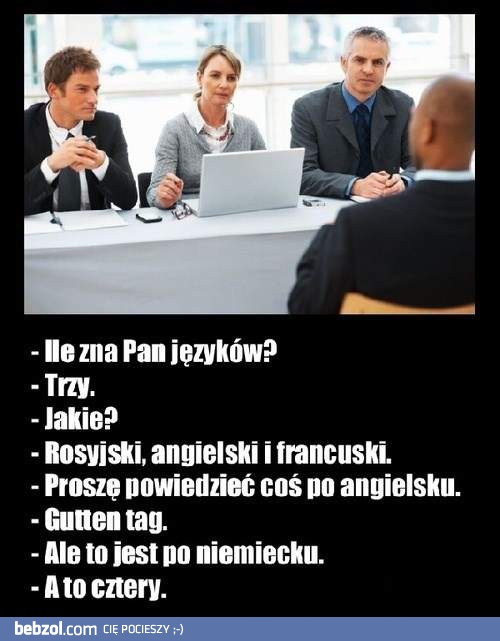 Ile zna pan języków?